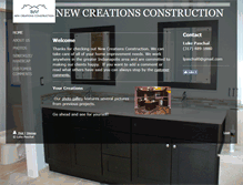 Tablet Screenshot of newcreationsconstruction.org